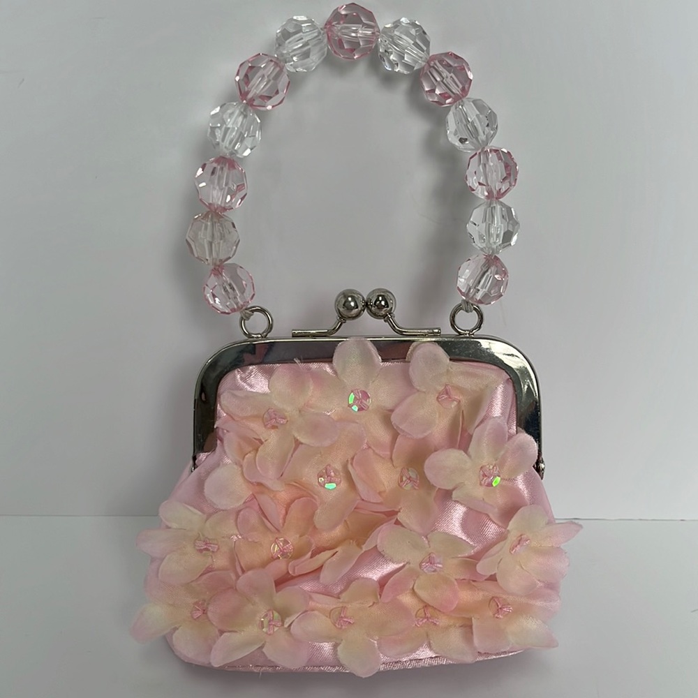 Pink Purse with Flowers